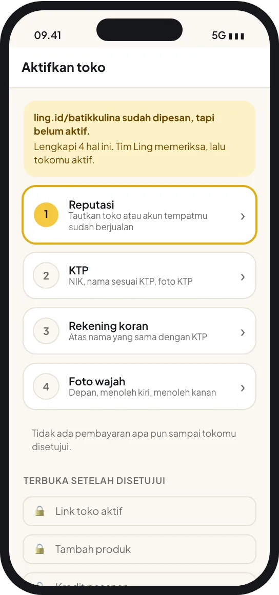 Langkah 3: 4 hal sebelum toko aktif