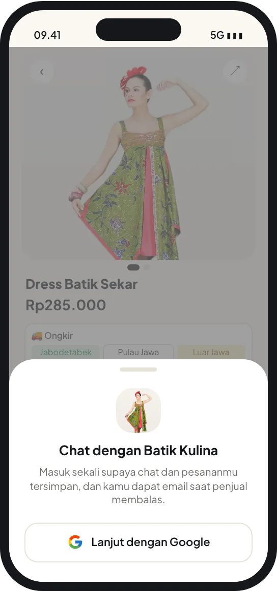 Langkah 2: Masuk sekali dengan Google