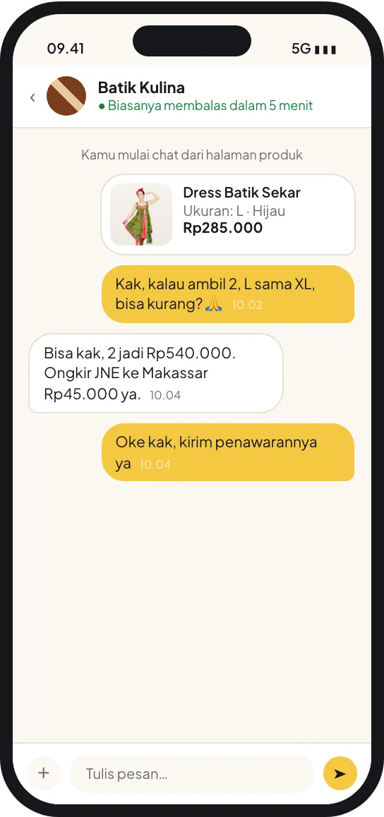 Ngobrol dan nego seperti biasa