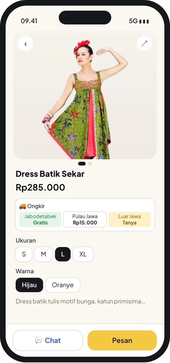 Langkah 5: Produk tampil di tokomu